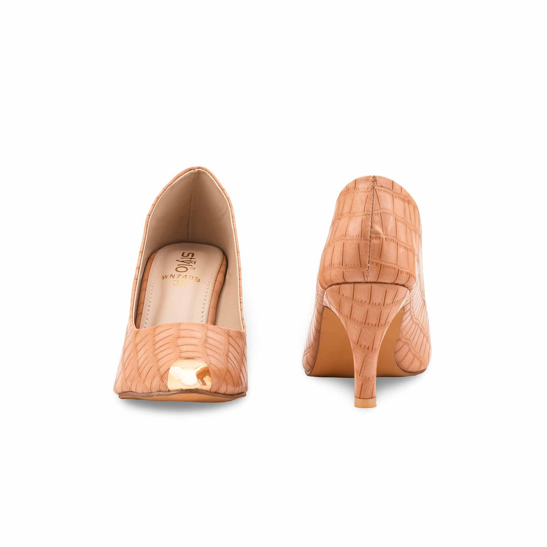 Beige Court Shoes For Women WN7499