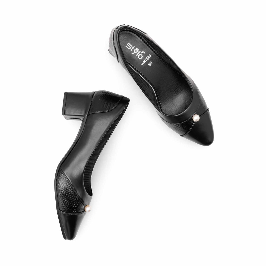 Black Court Shoes For Ladies WN7500