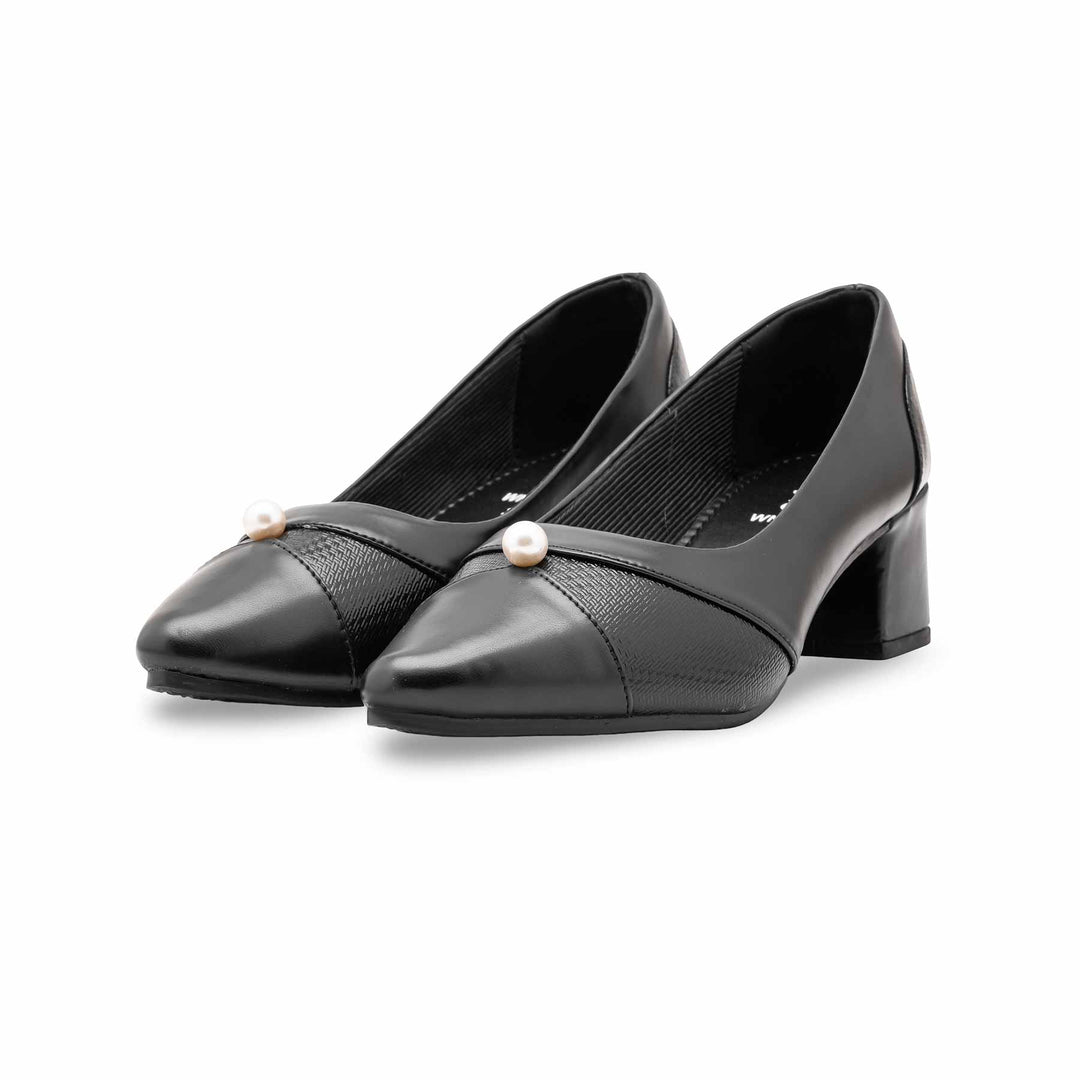 Black Court Shoes For Ladies WN7500