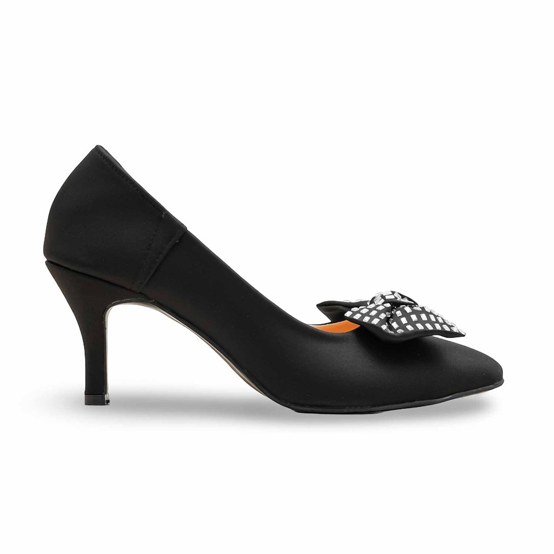 Black Court Shoes For Ladies WN7506
