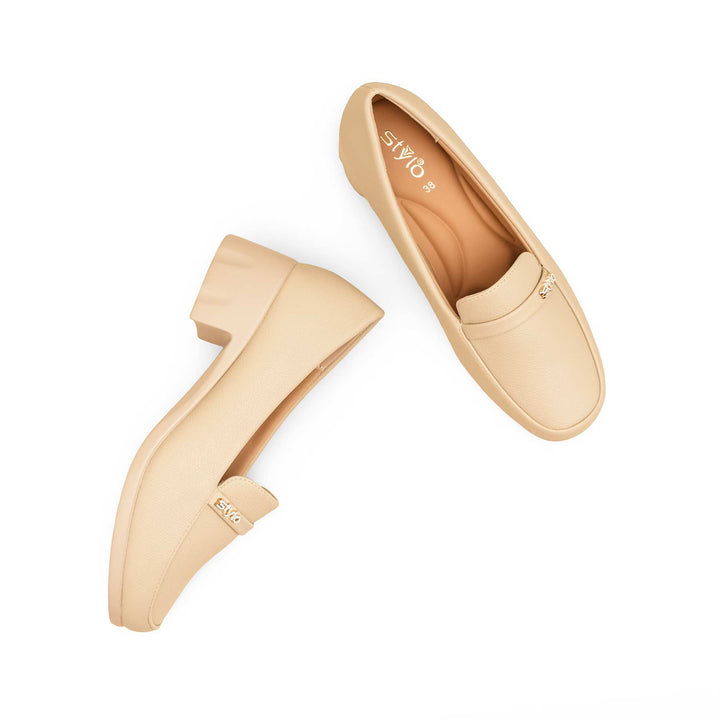 Beige Court Shoes For Women WN7508