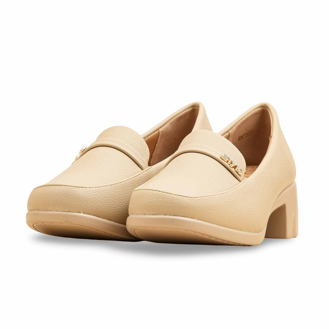 Beige Court Shoes For Women WN7508