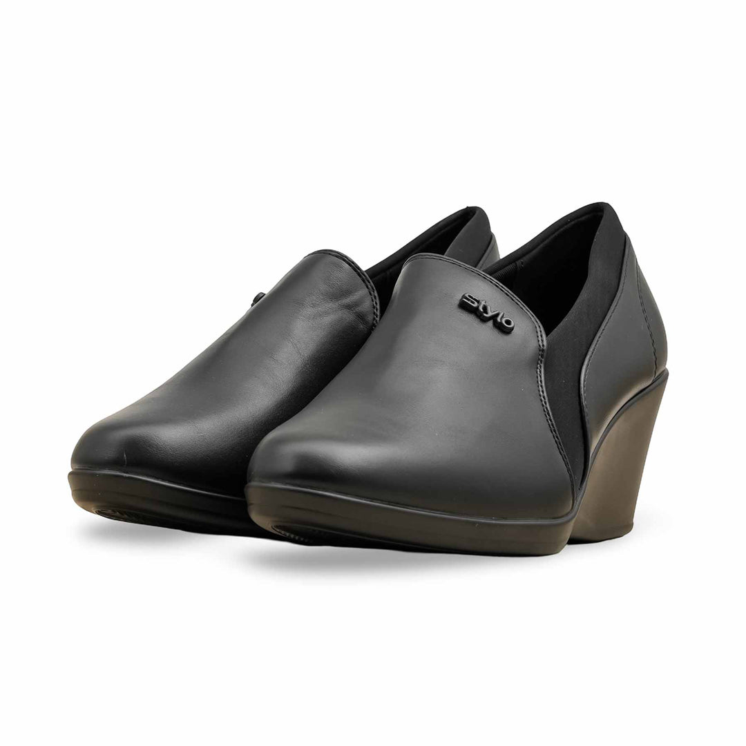Black Court Shoes For Ladies WN7510
