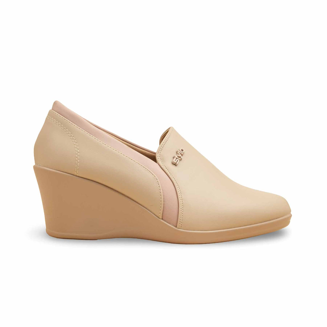 Beige Court Shoes For Ladies WN7510