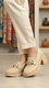 Beige Court Shoes For Ladies WN7511