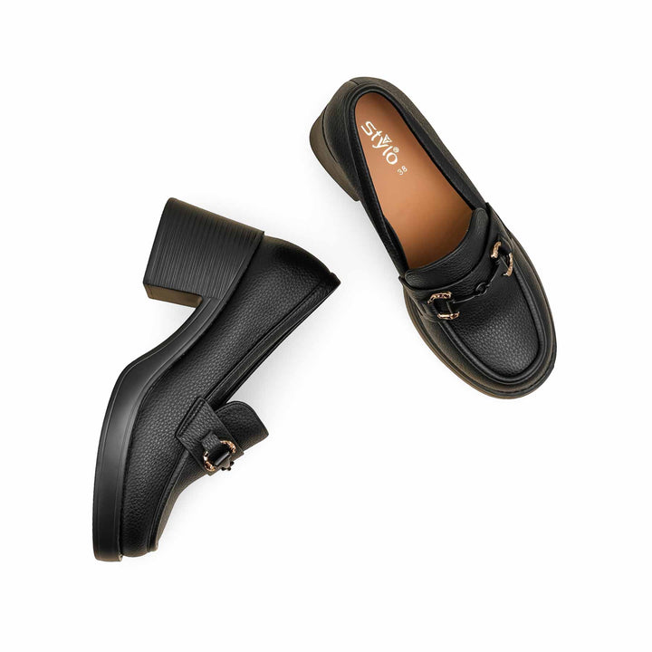 Black Court Shoes For Ladies WN7511