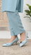 Sky Blue Court Shoes For Ladies WN7514