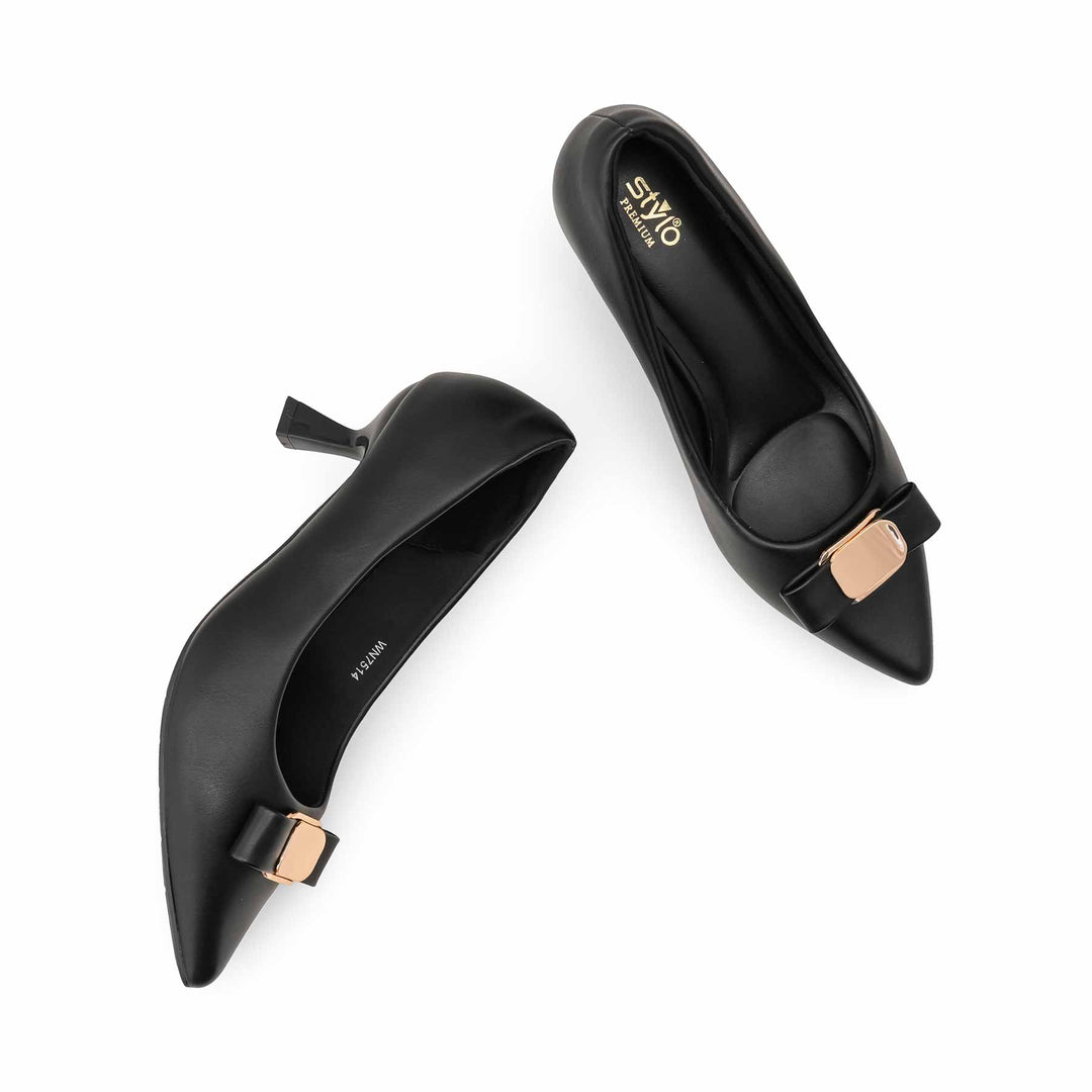 Black Court Shoes For Ladies WN7514