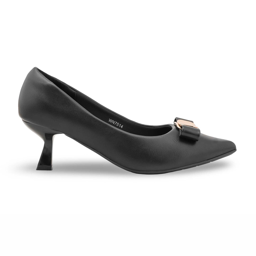 Black Court Shoes For Ladies WN7514