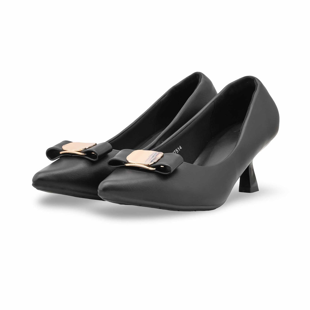 Black Court Shoes For Ladies WN7514