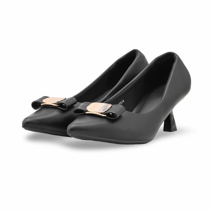 Black Court Shoes For Ladies WN7514