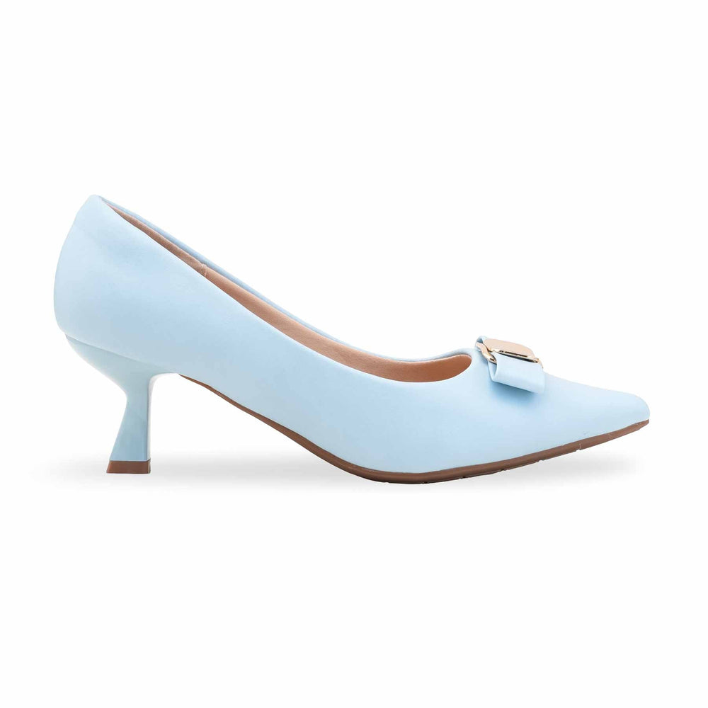 Sky Blue Court Shoes For Ladies WN7514