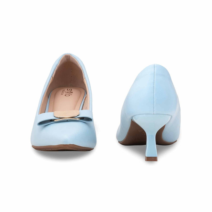 Sky Blue Court Shoes For Ladies WN7514