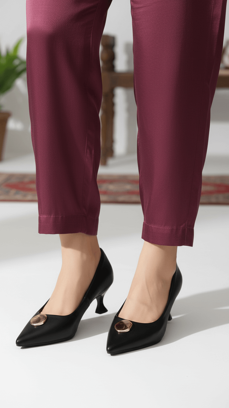 Black Court Shoes For Women WN7515