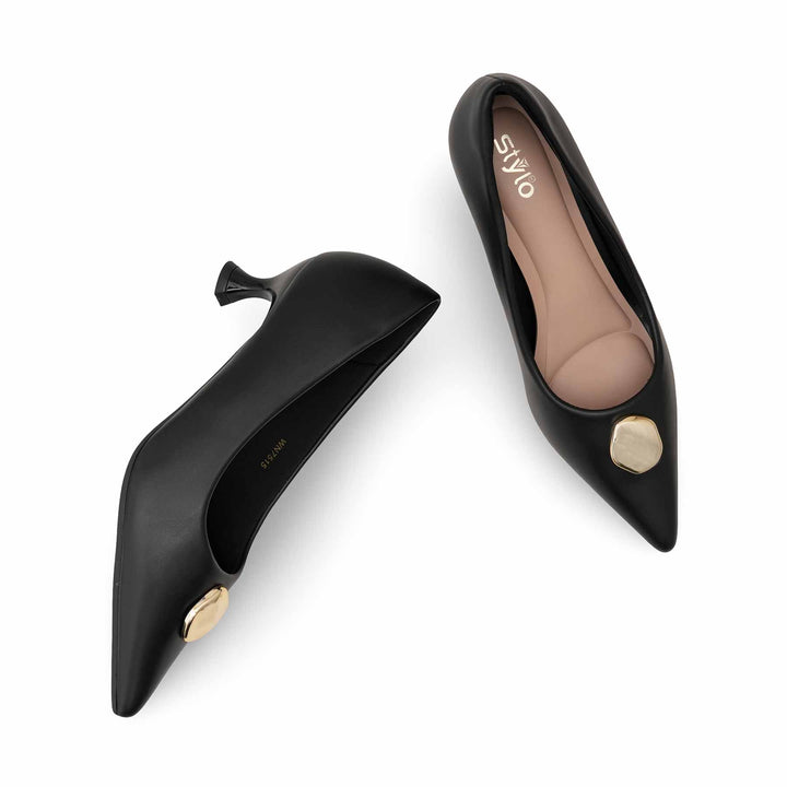 Black Court Shoes For Women WN7515