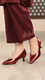 Maroon Court Shoes For Ladies WN7516