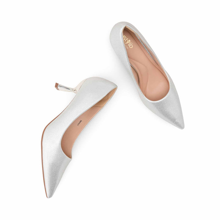 Silver Court Shoes For Ladies WN7517