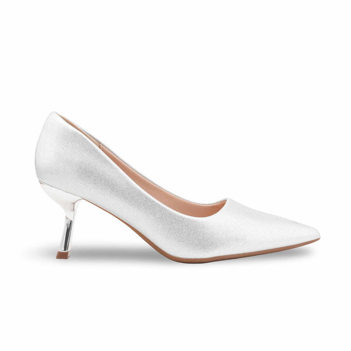 Silver Court Shoes For Ladies WN7517
