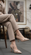 Beige Court Shoes For Ladies WN7518