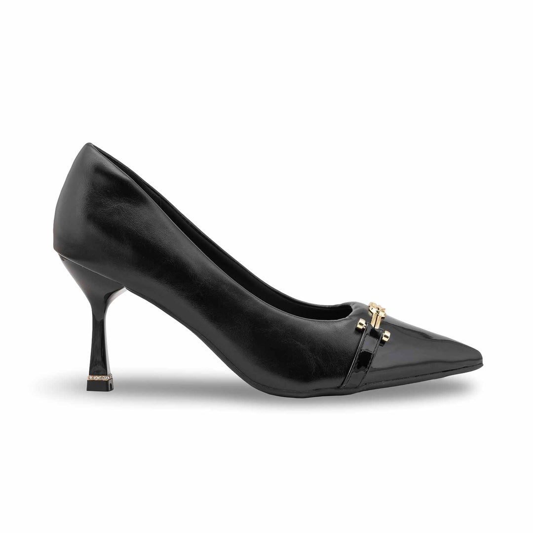 Black Court Shoes For Ladies WN7518
