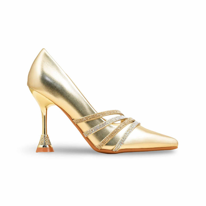 Golden Court Shoes For Ladies WN7519