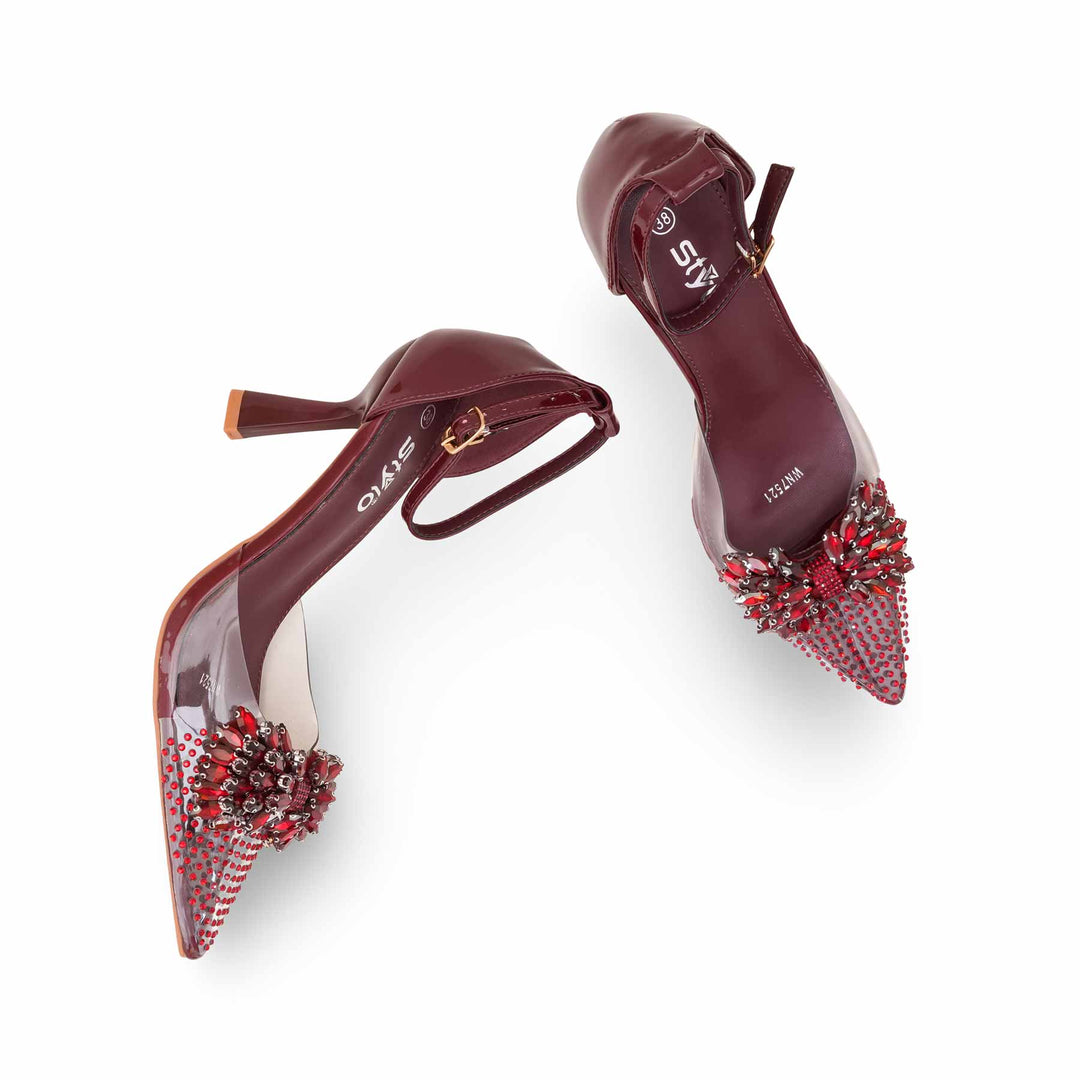 Maroon Women Court Shoes WN7521