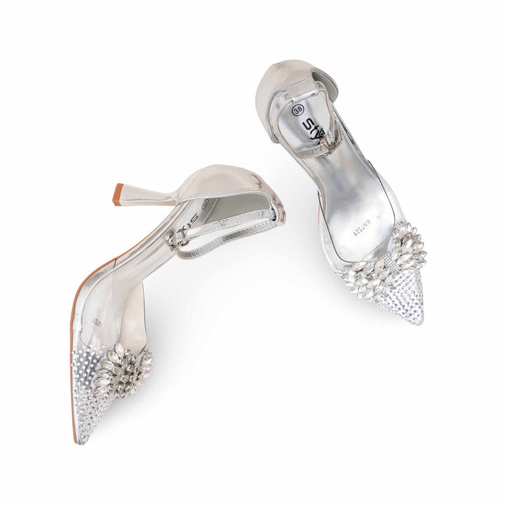 Silver Women Court Shoes WN7521