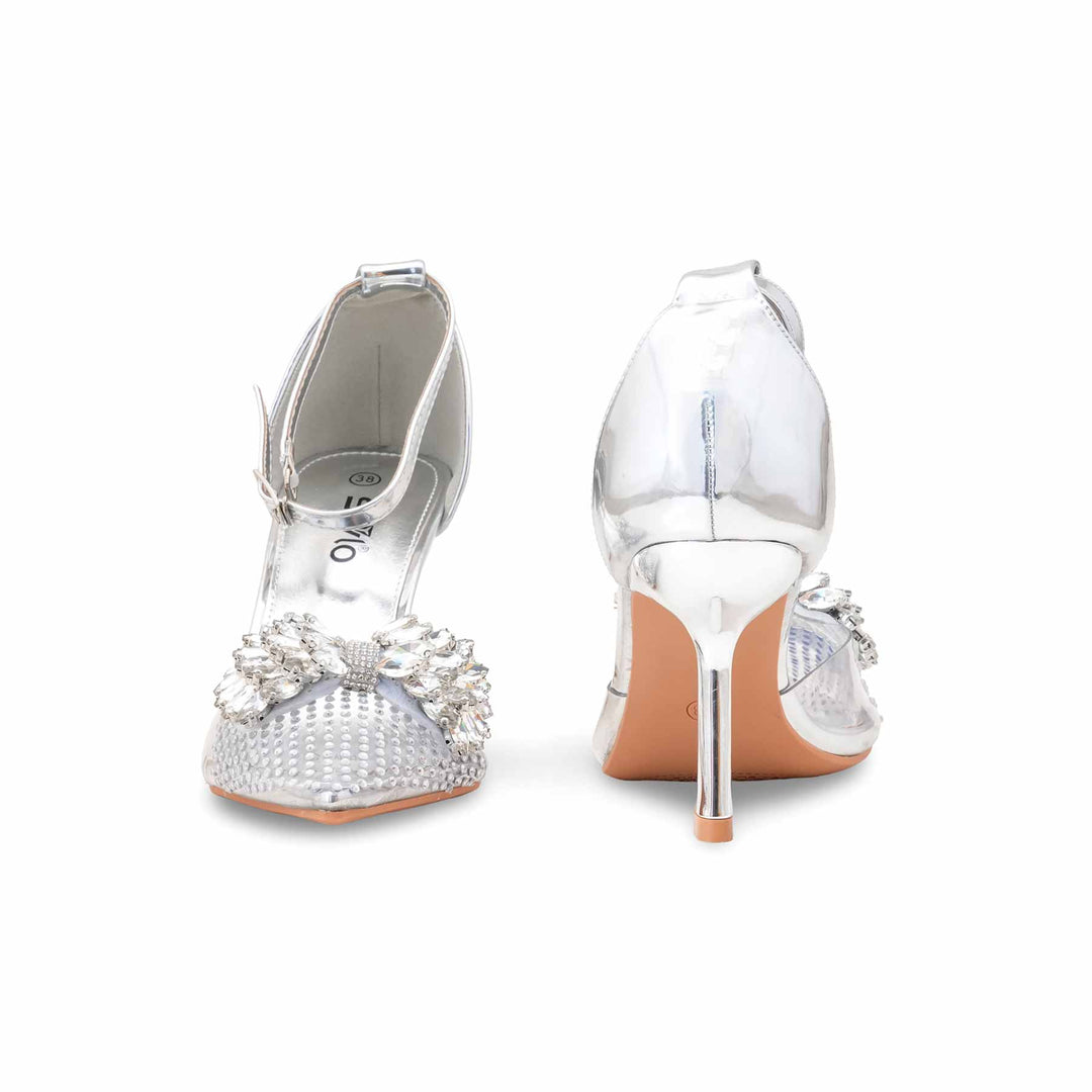 Silver Women Court Shoes WN7521