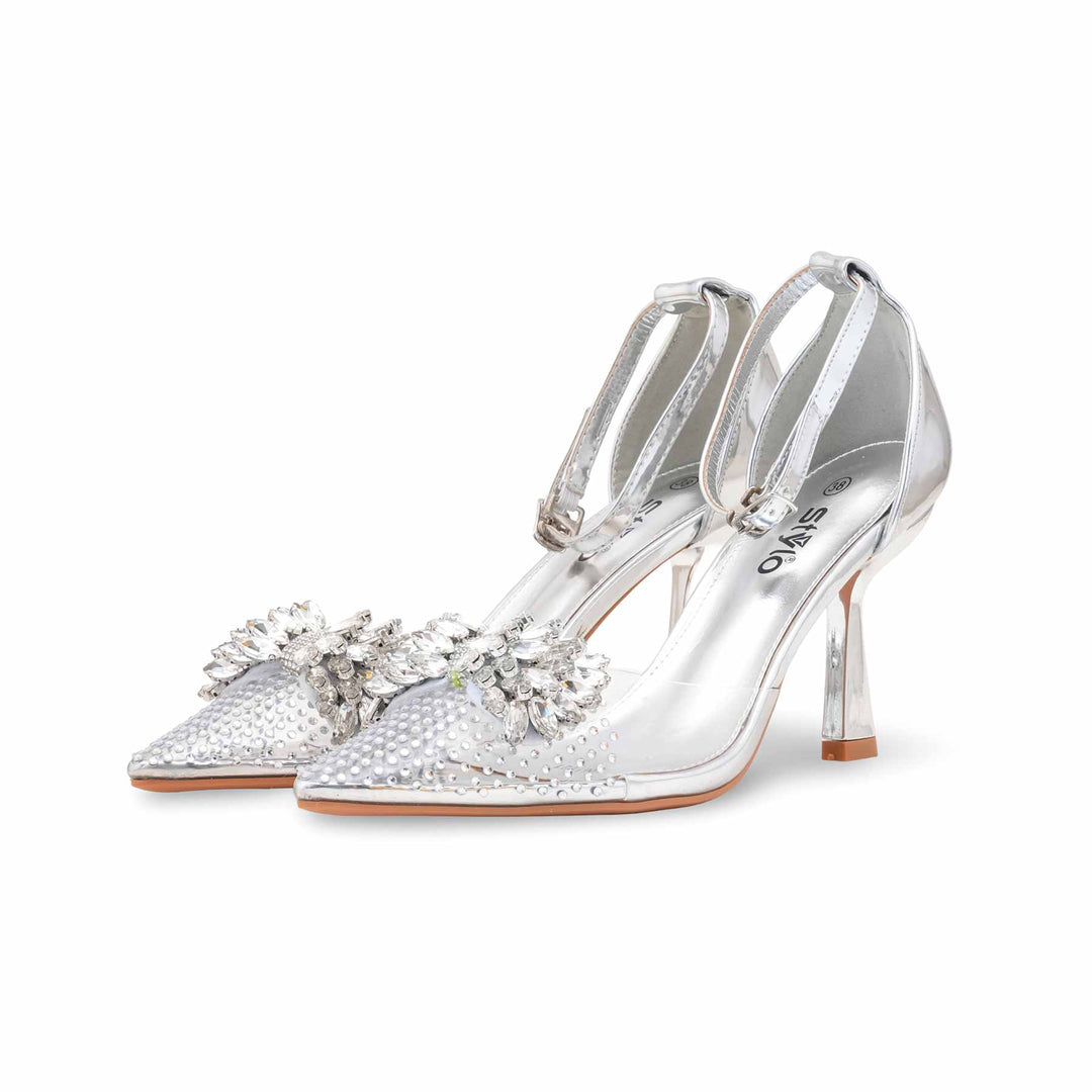 Silver Women Court Shoes WN7521