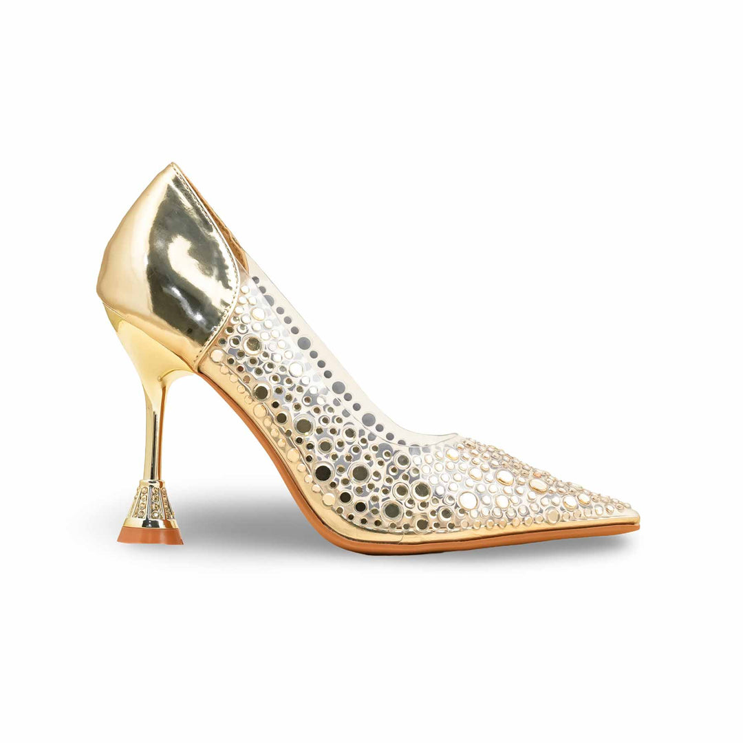 Golden Court Shoes For Ladies WN7524