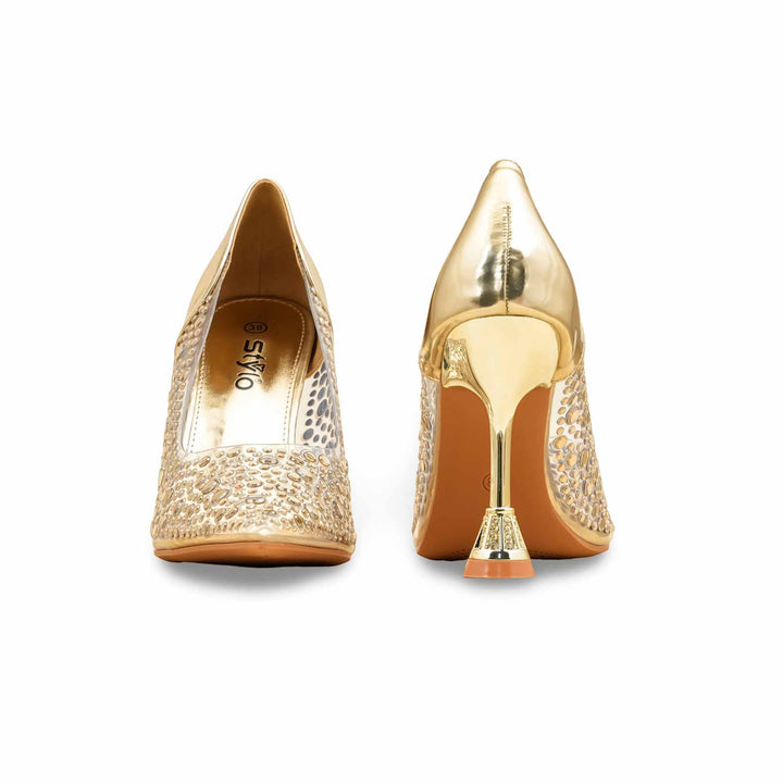 Golden Court Shoes For Ladies WN7524