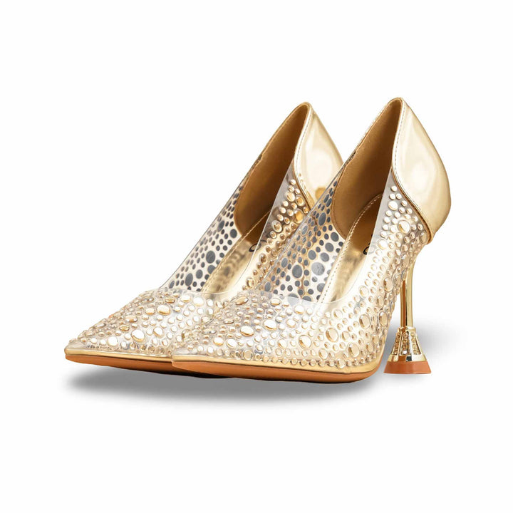 Golden Court Shoes For Ladies WN7524