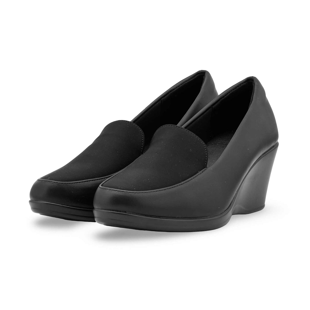 Black Court Shoes For Ladies WN7525