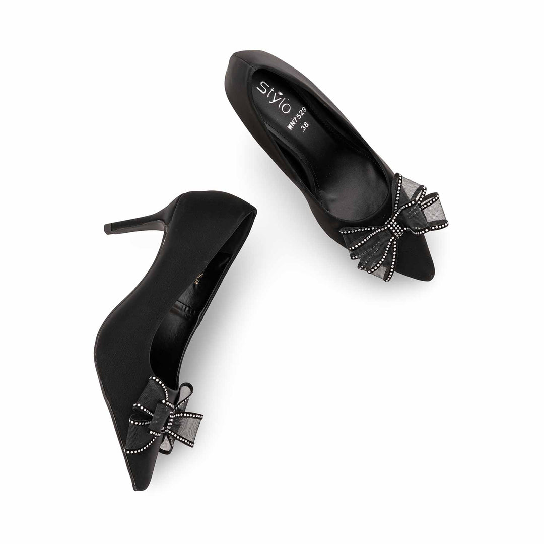Black Court Shoes For Women WN7529