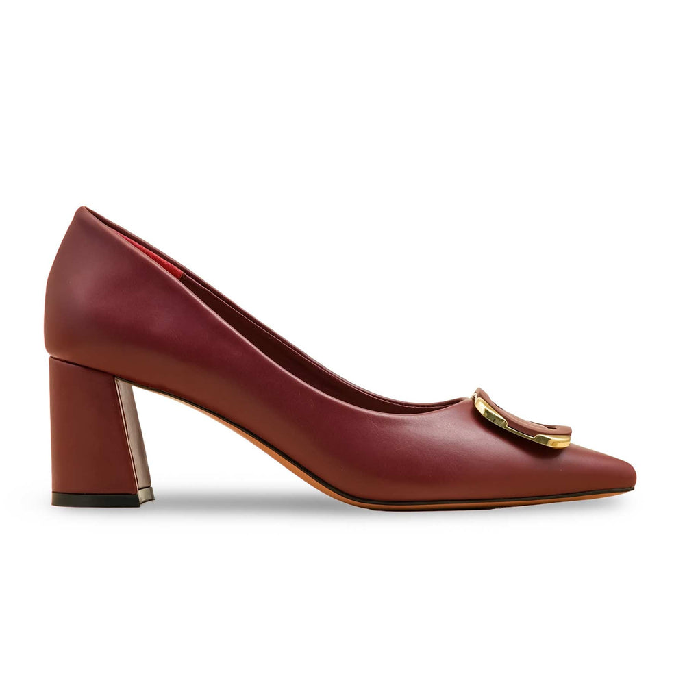 Maroon Court Shoes For Women WN7535
