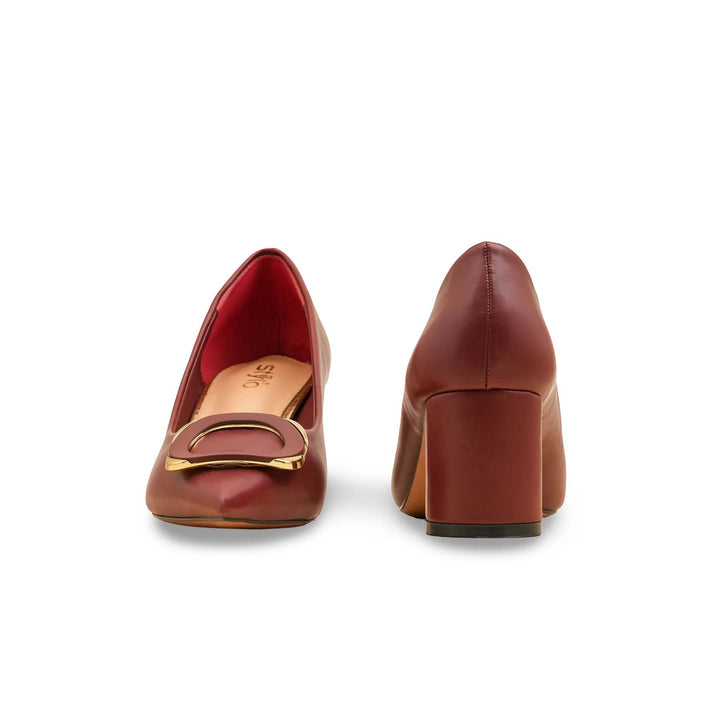 Maroon Court Shoes For Women WN7535