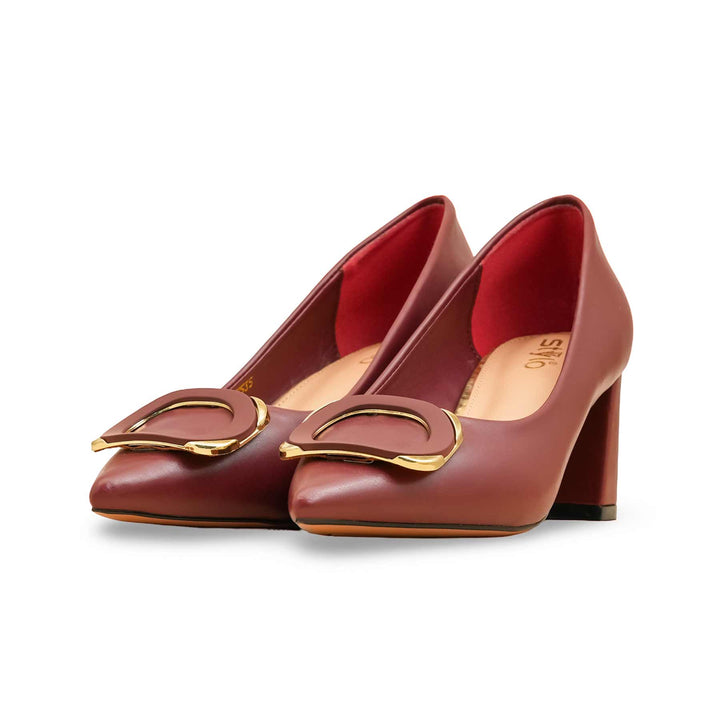 Maroon Court Shoes For Women WN7535