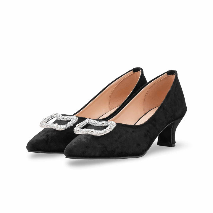 Black Court Shoes For Ladies WN7540
