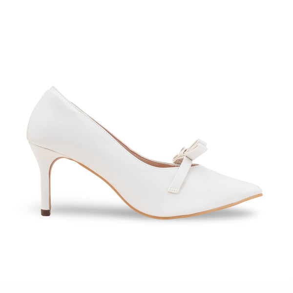 Cream Court Shoes For Ladies WN7548