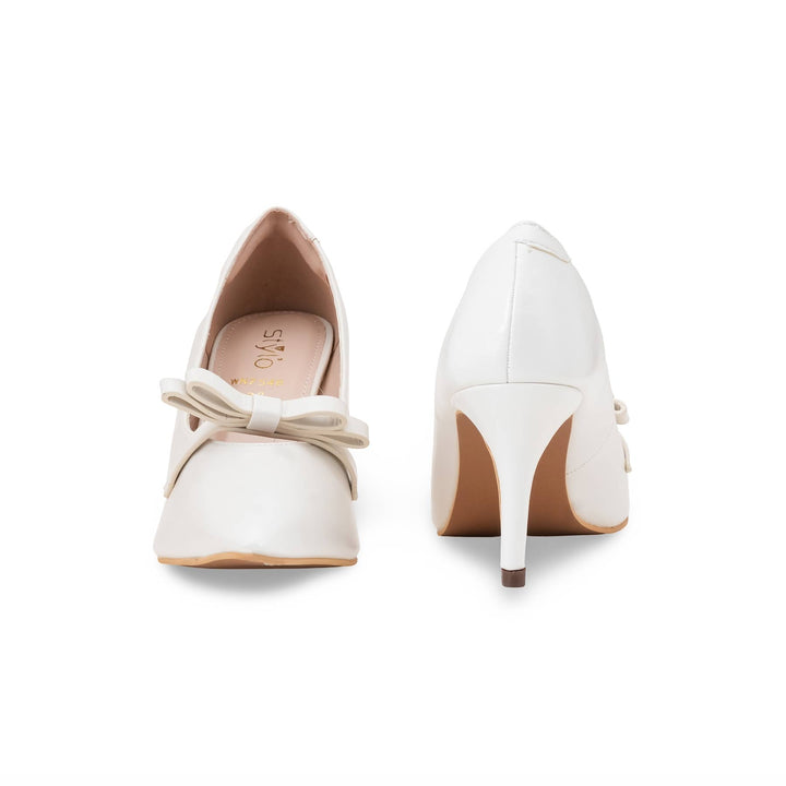 Cream Court Shoes For Ladies WN7548