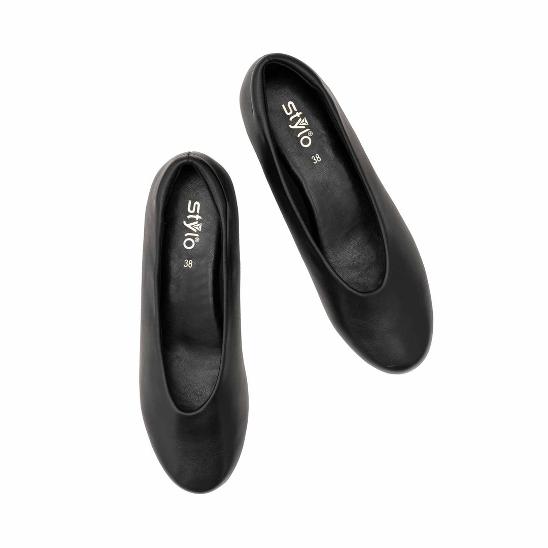 Black Court Shoes For Ladies WN7554