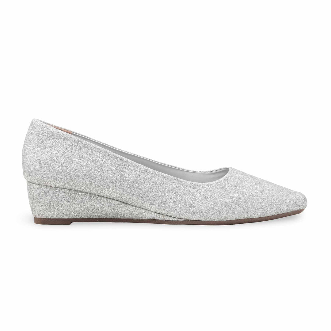 Silver Court Shoes For Women WN7556