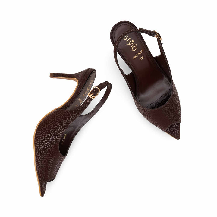 Coffee Women Court Shoes WN7560