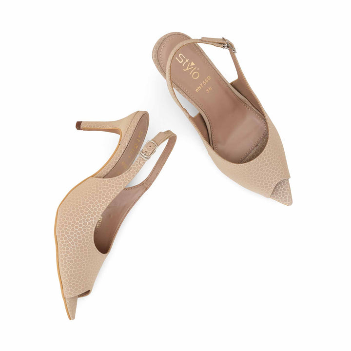 Beige Women Court Shoes WN7560