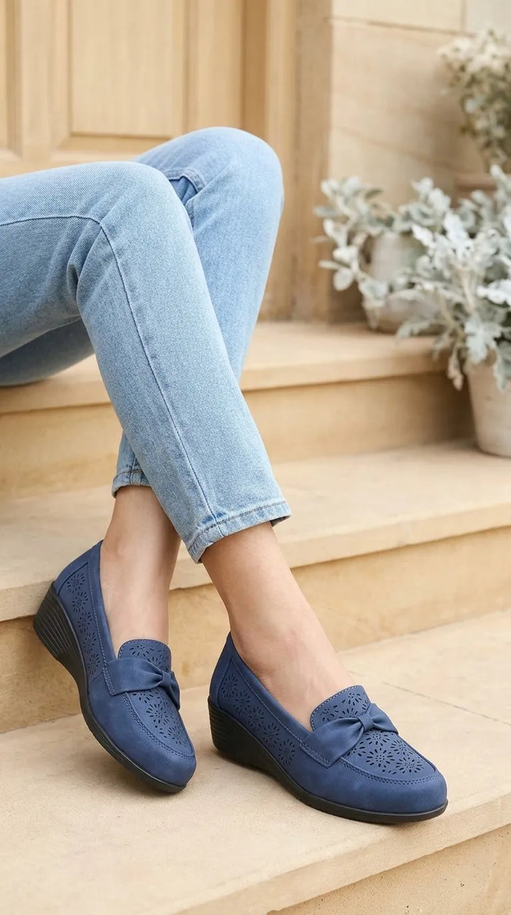Navy Moccasin For Ladies WN7567