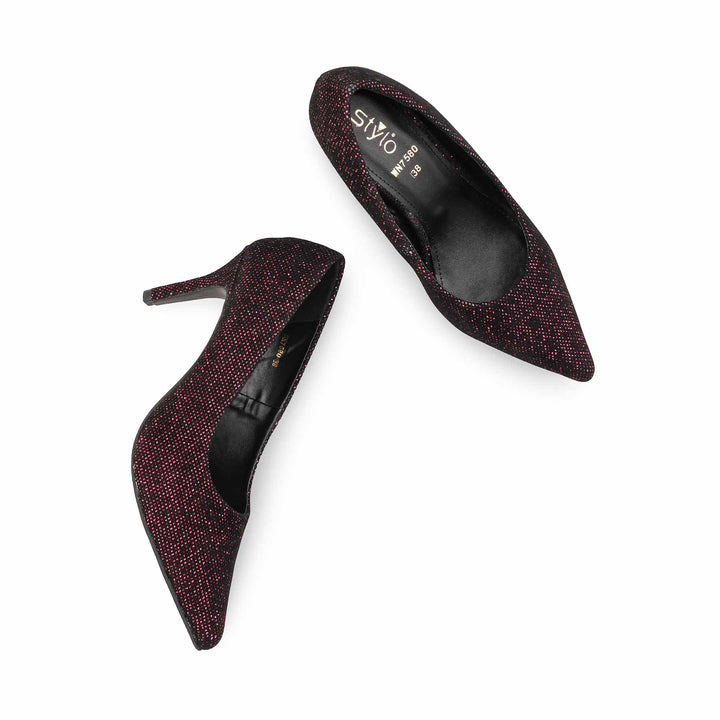 Maroon Court Shoes For Ladies WN7580