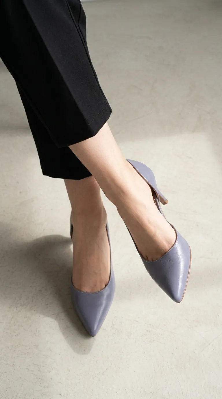Lilac Court Shoes For Ladies WN7595