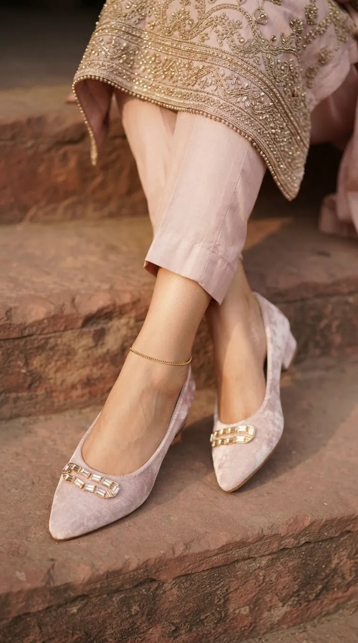 Pink Court Shoes For Ladies WN7605