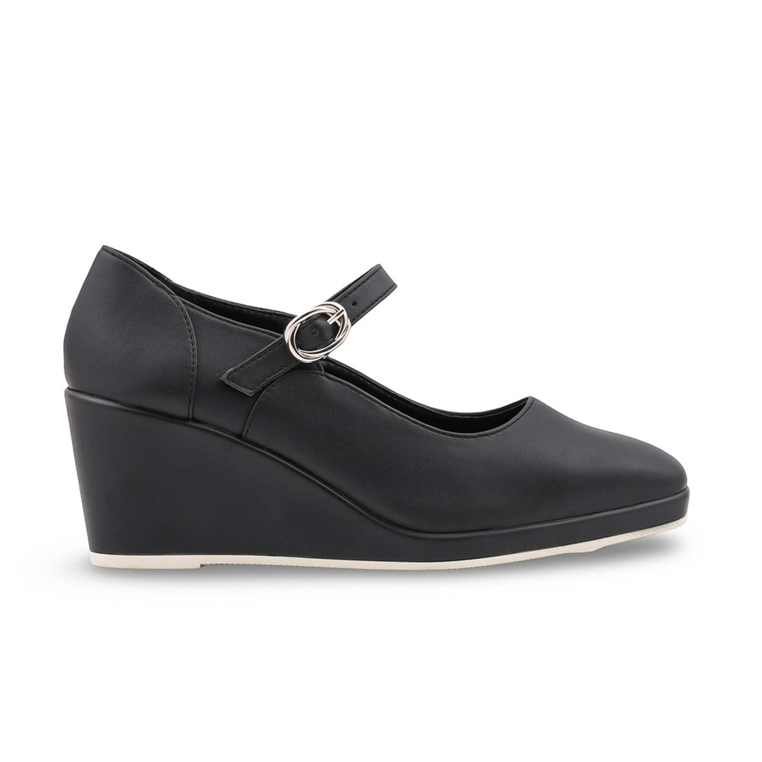 Black Court Shoes For Ladies WN7607