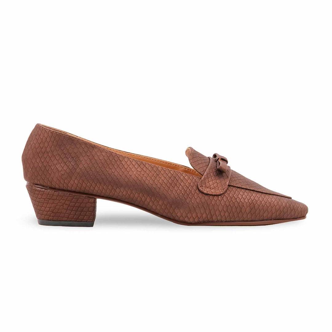 Brown Court Shoes For Ladies WN7610